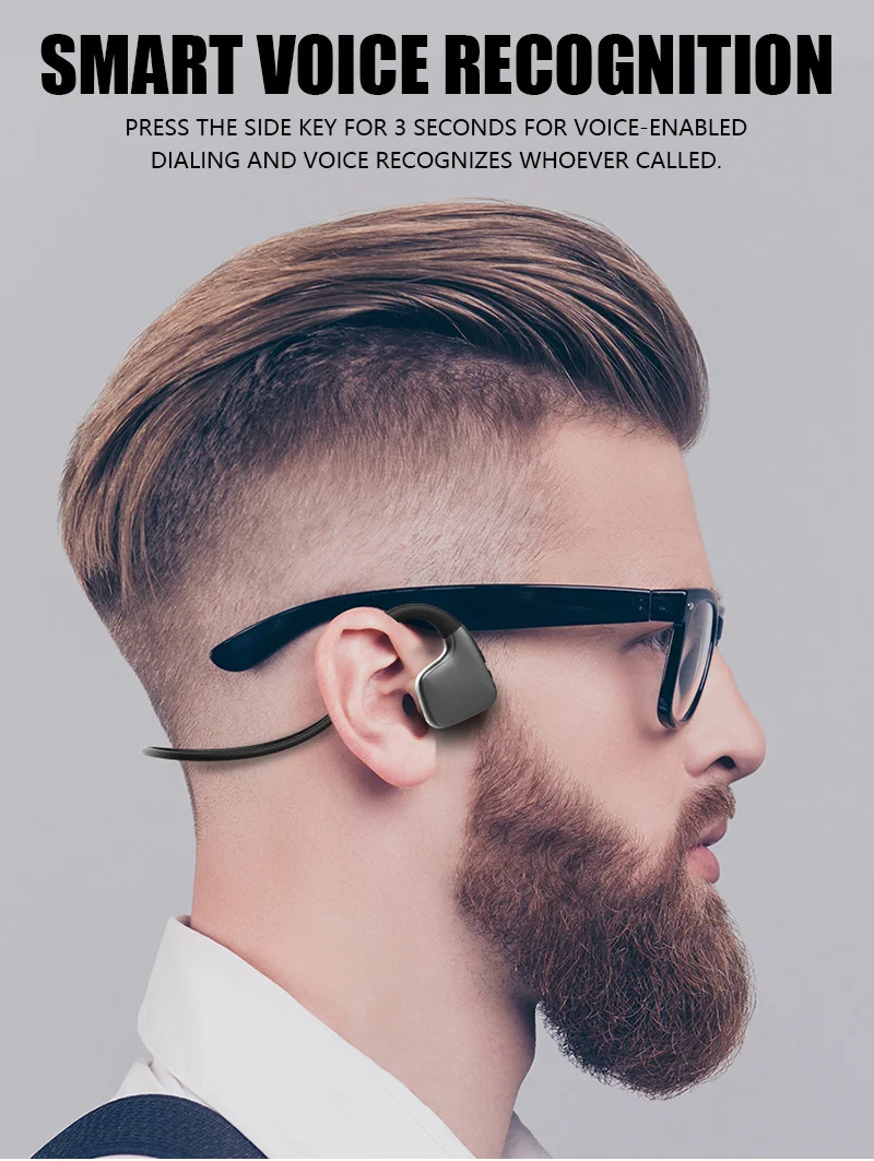 Bluetooth-гарнитура R9 с костной проводимостью портативные спортивные наушники Hi-Fi