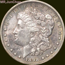 США 90% Серебряный Дата 1898-s доллар Моргана копии монет
