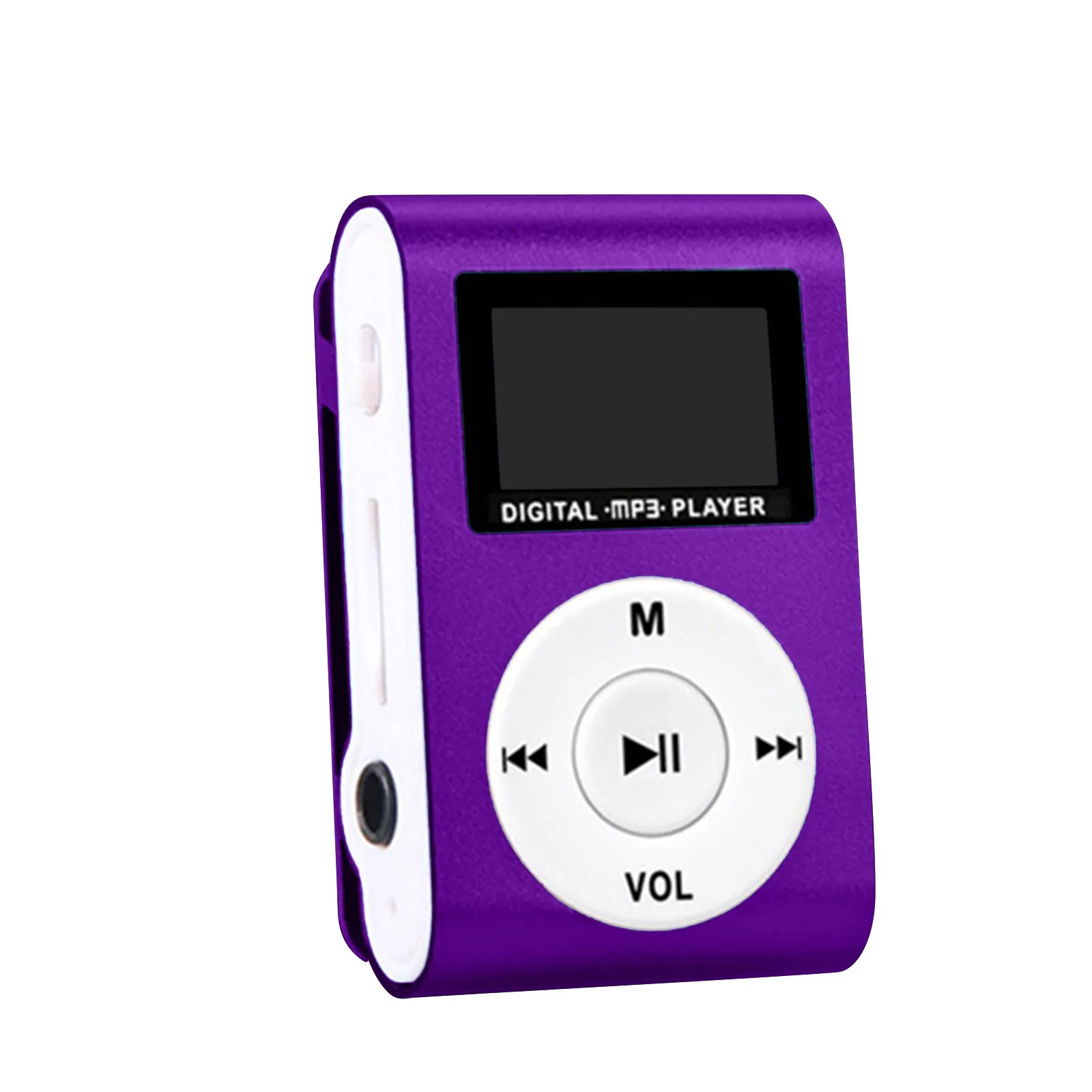 Mini Portable Mp3 Player Mirror Mini USB Digital LCD Screen Sport Fashion Music Player Support Micro SD Card TF Card USB Cable 