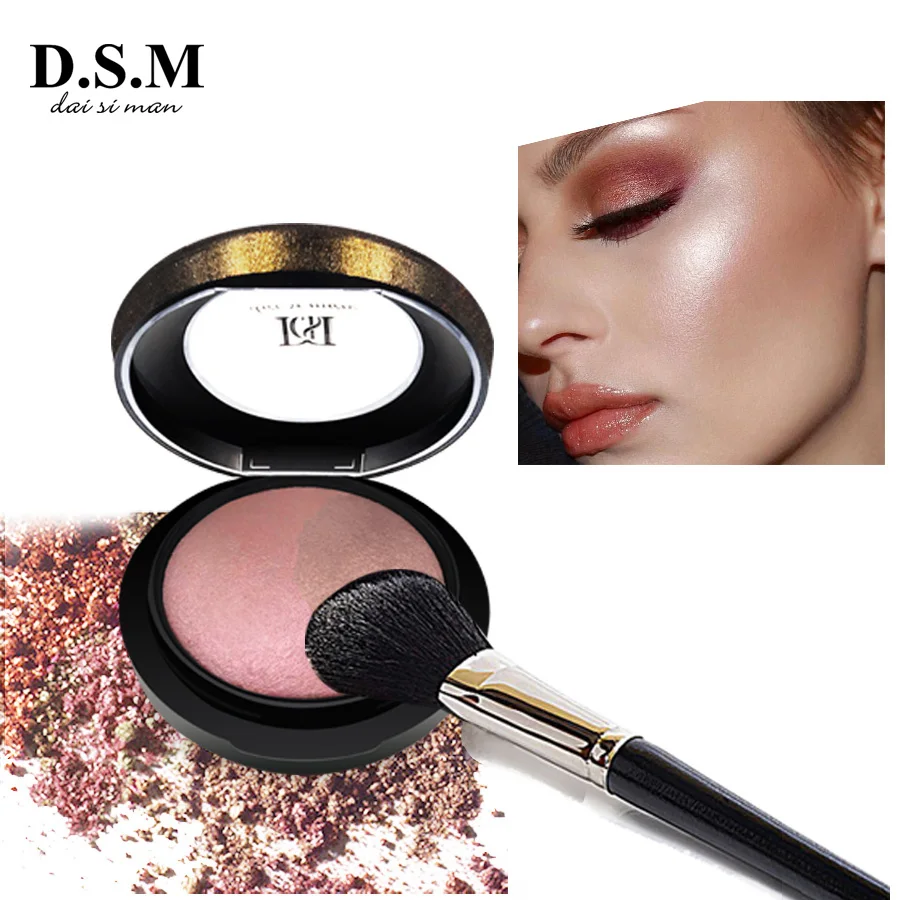 

D.S.M Mineralize Skinfinish Pressed Powder Brighten Waterproof Face Makeup Bronzer Highlighter Cosmetics Mineral Compact Powder