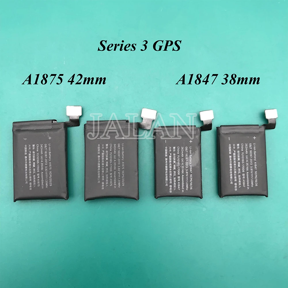 Аккумулятор для часов серии 3 GPS 38 мм A1847 реальный 262 мАч 42 A1875 аккумулятор высокой