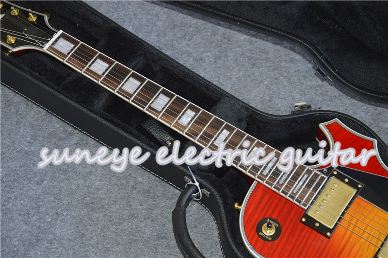 Suneye Block перламутровый инкрустированный электрогитара Rosewood Fretboard Guitarra Electrica доступен вариант для левшей с гитарным чехлом