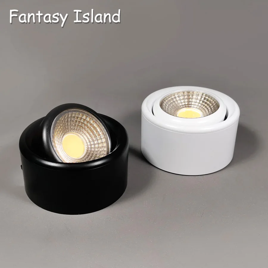 

AC85-260 3W 5w 7w COB Thin Spotlight Ceiling Lamp Spot Light Surface Mounted COB Angle Adjustable For Home Lighting light