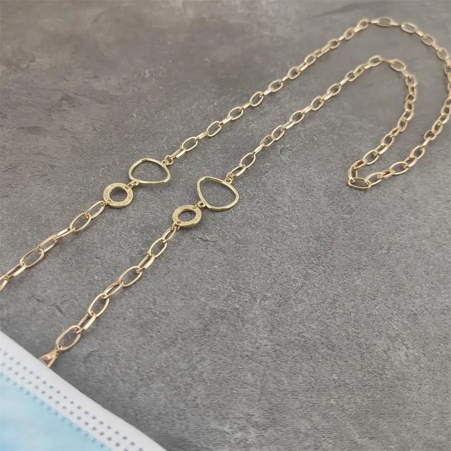 

2020 Metal Circle For Mask Strap Golden Fashion Women Sunglasse Chain Lanyard Necklace Reading Glasses Chain Holder Accessory