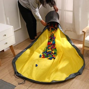 

1.5m Toy Clean-up & Storage Container Multifunctional Portable Toys Storage Bean Bag Waterproof Organizer Bucket Pouch Bag