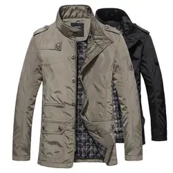 2019 зимние мужские куртки и пальто для отдыха, ветрозащитная Толстая теплая куртка, мужской длинный плащ, парка, одежда, Прямая поставка