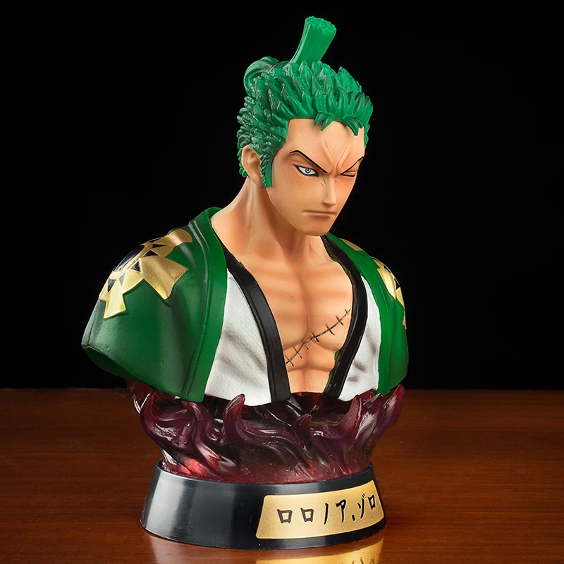 the office funko pop Anime One Piece Figure One Piece Roronoa Zoro Luffy  Bust PVC Action Figure Toys One Piece Night Light led color changing figure ninja turtles toys