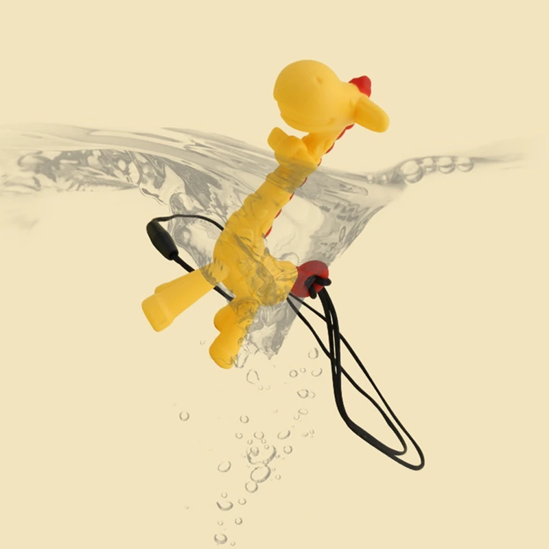Милый детский Прорезыватель в форме жирафа из мультфильма, силиконовый детский Прорезыватель без бисфенола, безопасные детские Прорезыватели для зубов, подвесные игрушки для детей