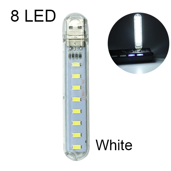 Mini LED tragbare 5V 8 LED USB Beleuchtung Computer Mobile Power Lampe Nach  Tn 