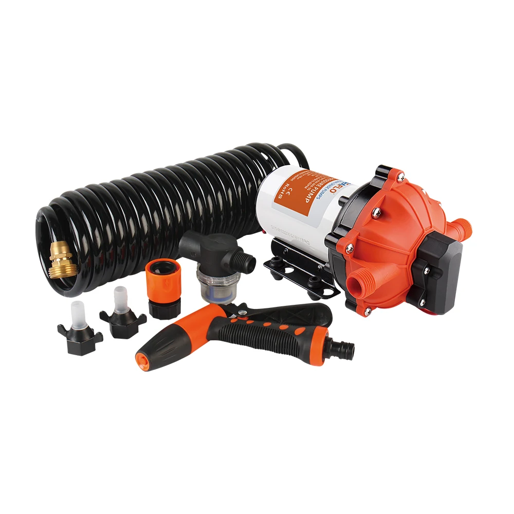 NEW SEAFLO 70 PSI On-Board Washdown Deck Pump Kit RV Boat Marine Agricultural 5.5 GPM Replace Jabsco Shurflo with Hose