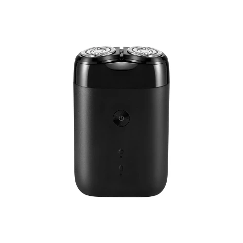Черный Xiaomi Mijia электробритва с двойным кольцом Поплавок для бритья type-C электробритва IPX7 водонепроницаемый бесшумный двигатель сухой влажный USB - Цвет: Черный