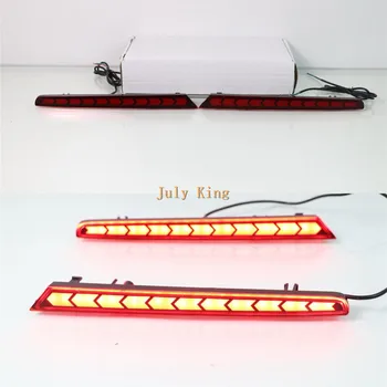 

July King Car LED Brake Lights Case for Hyundai Santro 2018+, LED Light Guide Rear Bumper Brake Lights + Night Driving Light DRL