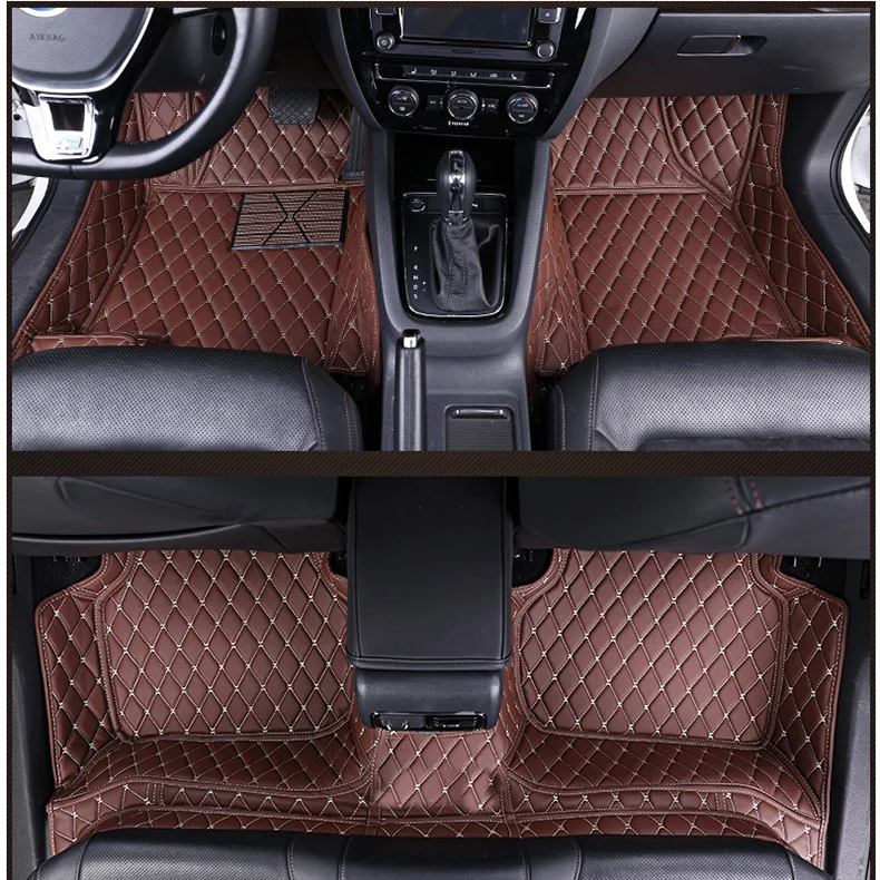 Кожаные Коврики для салона автомобиля volkswagen jetta mk6 mk5 sagitar MK7 2019 2006-2018 2017 2015 2014 2013 2012