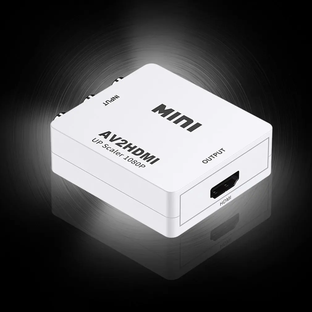 AV в HDMI Scaler адаптер HD видео композитный конвертер коробка AV в HDMI видео 1080P мини конвертер проектор