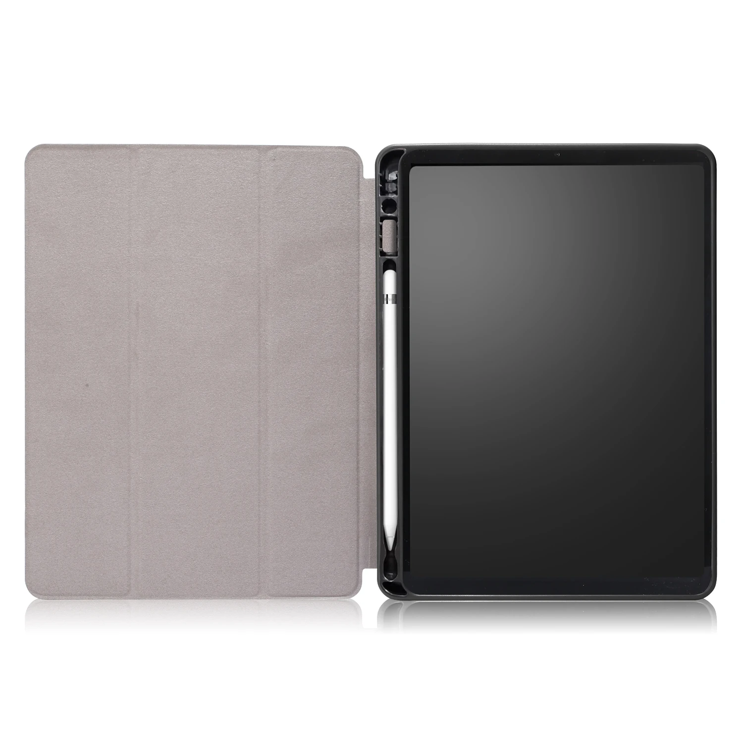 Для iPad 7-го поколения Чехол 10," Мягкий ТПУ чехол-книжка для планшета с карандашом с функцией автоматического пробуждения/сна для iPad 10,2 чехол