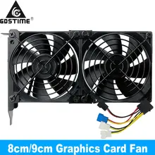 Ventilateur de refroidissement pour ordinateur de bureau, 8CM, 9CM, VGA Partner, Ultra silencieux, châssis de carte graphique PCI, 80MM, 90MM, 92MM