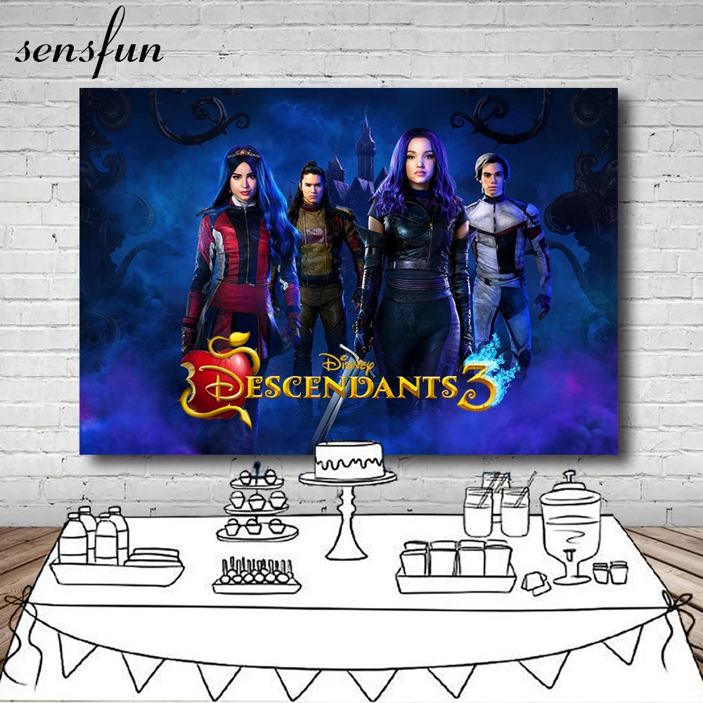 Sensfun потомки тема фоны для девочек день рождения фотографии фоны для фотостудии 7x5FT винил полиэстер