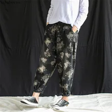 Новинка осени года, джинсы в стиле ретро с принтом, свободные женские шаровары для отдыха, брюки для девочек, джинсы для женщин, мам, jeansCXCZ40