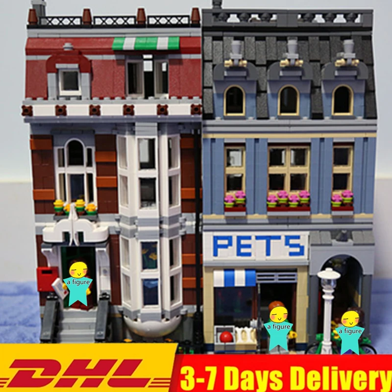 

Creator City Pets Shop Dog Street Classic Expert Model Building Blocks Sets Bricks Kids Kits Toys Children Compatible