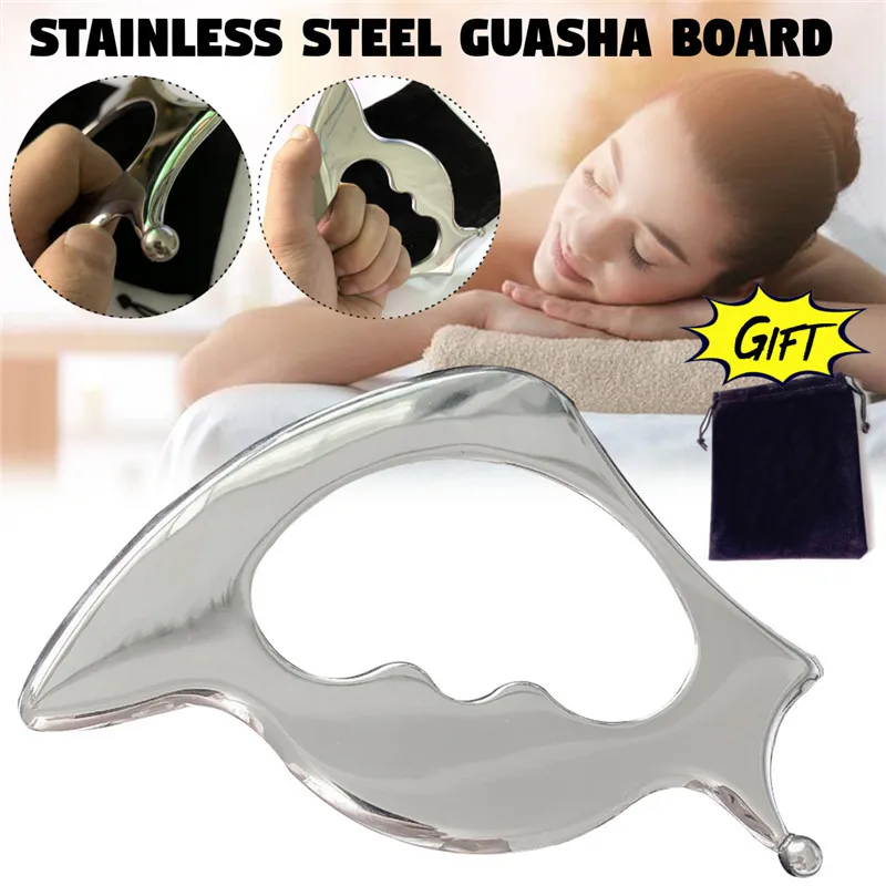 Stainless Steel Muscle Relaxation Massage Myofascial Release Tool Gua Sha Scraping Board Muscles