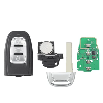 Chiave telecomando per Audi Q5 A4L A5 A6 A7 A8 RS4 S4 S5 8T0959754D 8T0959754C 8K0959754D 8K0959754D/H - KEYYOU Semi Smart Keyless telecomando per Audi Q5 A4L A5 A6 A7 A8 RS4 S4