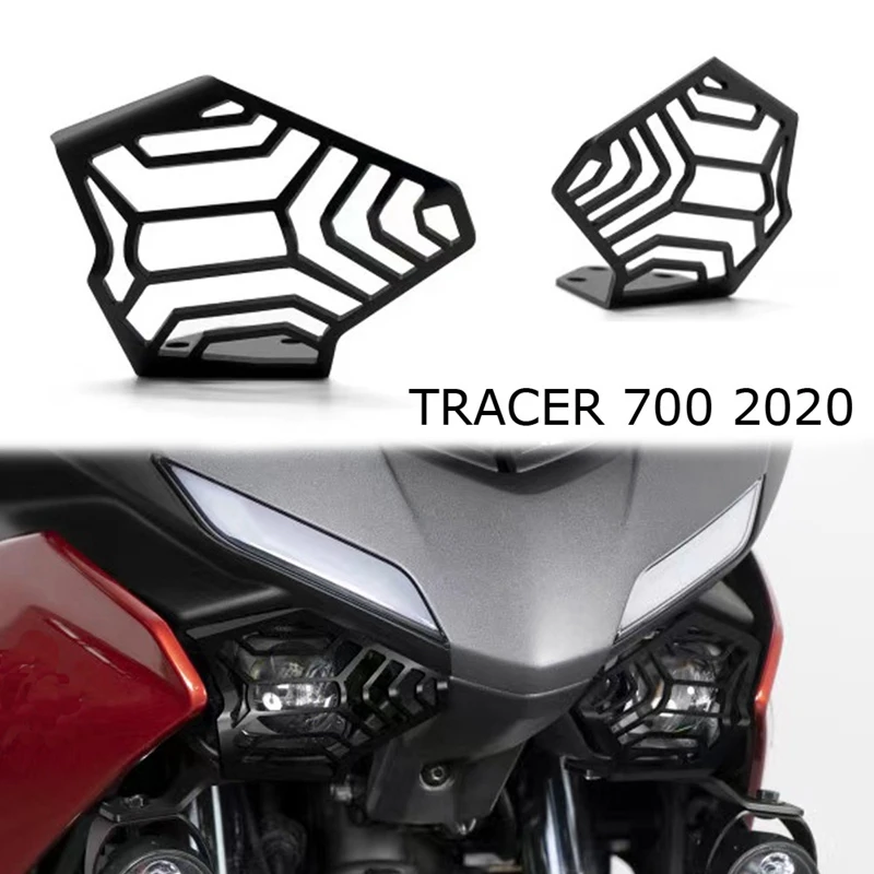 Nrpfell Motorcycle Headlight Grille Cover for TRACER700 Tracer 700 Tracer 7 GT 2020 2021 Head Light Lamp Guard Protector