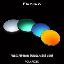 FONEX 1,50 1,61 1,67(-8,00~+ 8,00) Поляризованные CR-39 линзы из смолы Асферические стекла близорукость солнцезащитные очки покрытие линз Lentes