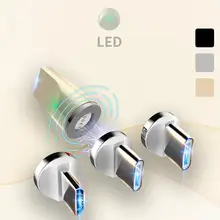 3-в-1 с магнитным адаптером для Тип-C магнитный разъем передачи данных Micro USB с магнитным адаптером для 3A тока быстрое Зарядное устройство для IOS и Android