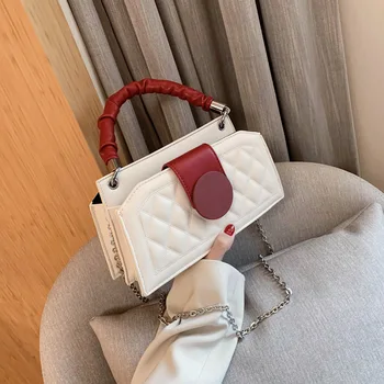 

Popular Textured Small Bag Female 2020 Summer New Style Fashion Fashion Korean-style Chain Shoulder Bag Portable Shoulder Bag