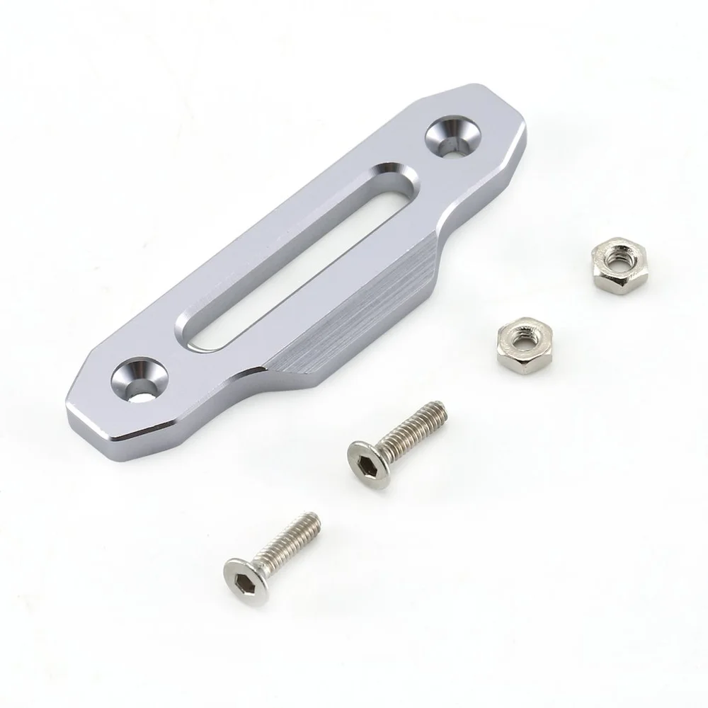 

Winch Control Mount Plate Aluminum Winch Control Mount Hawse Fairlead Suitable For 1/10 RC D90 Crawler Road Car