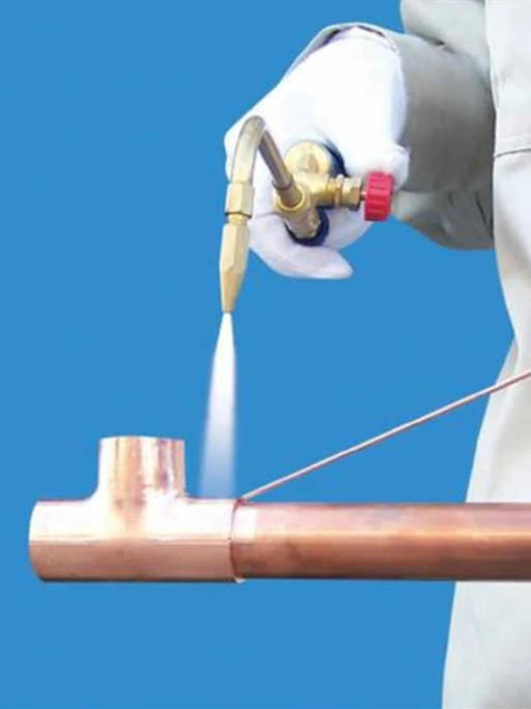 Gas Torch Welding Torch Mini Gas Brazing Torch H01-2 Oxygen Propane Gas Natural Coal LPG for Weld Braze Solder Steel Copper Aluminum Silver