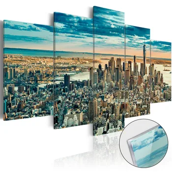 

5 Piece Modular Canvas HD Prints the View of the City Pictures Wall Art Painting Home Decor Posters For Living Room Framework
