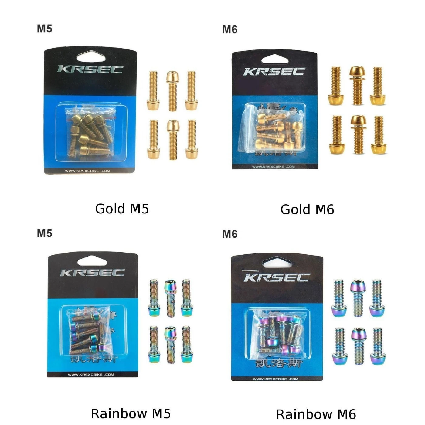 KRSCT MTB руля винты 6 шт./в упаковке M5/M6* 18 мм болты гайка подшипник
