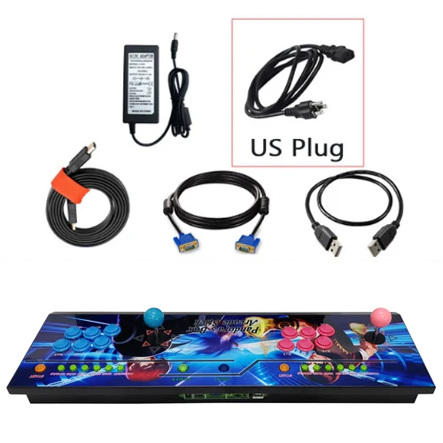 US Тренд нулевой задержки аркадный джойстик HD VGA выход 1300 в 1 аркадная PCB Jamma игровая станция консоль - Цвет: US