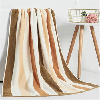 

90*180cm Large Terry towels stripe Cotton Bath Towels for adults Couple gifts Sheets Hotel spa Super Absorbent Towel Bathroom
