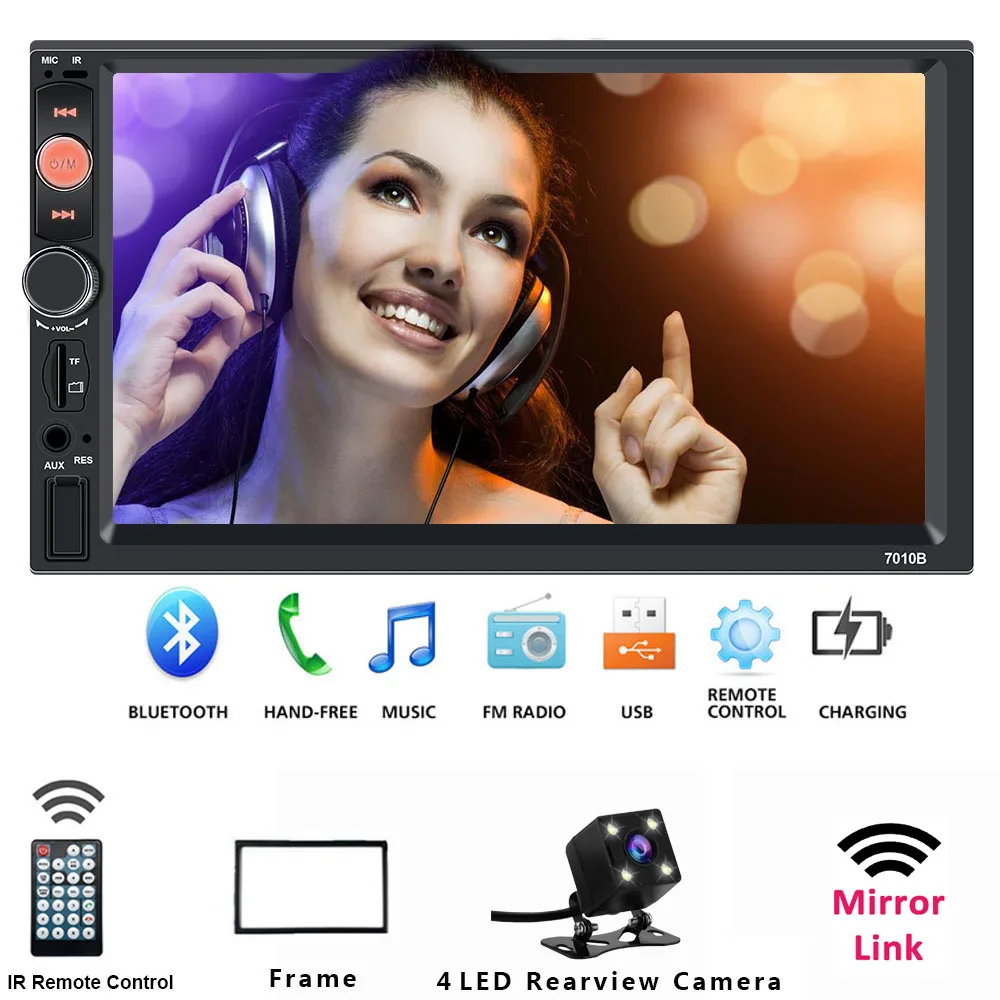 Центральный Multimidia 2Din 2 Din 7 ''Автомобильный видеорегистратор с сенсорным
