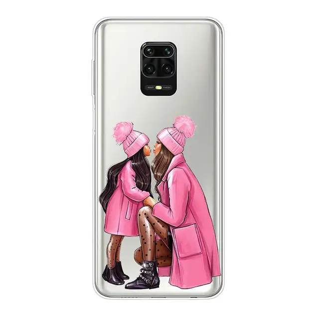 Family Mom Baby Dad Silicone Cover For Xiaomi Redmi Note 10 10S 9 9S Pro Max 9T 8T 8 7 6 5 Pro 5A 4X 4 Phone Case Style 13