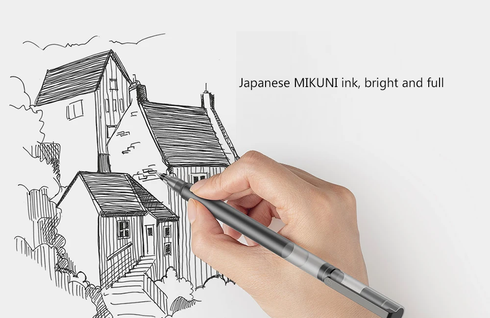 Xiaomi Mijia Super Durable Writing Sign Pen 0.5mm bullet pen black pen Signing Pens Smooth Switzerland Refill MiKuni Japan Ink (1)