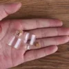 wholesale 100 pieces 4ml 22*28mm Glass Bottles with Cork Stopper Mini Glass Jars Glass Vials for DIY Crafts Gift 3