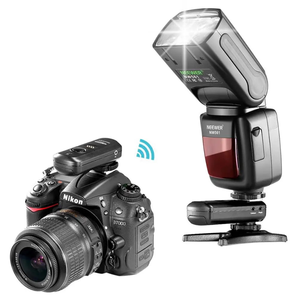 Фотовспышка Neewer с ЖК экраном для Canon Nikon и других DSLR камер включает: 1) триггер