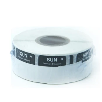 

DaySpot HYDS-RL1x1-SUN removable labels are safe and easy to tear labels to keep food fresh 1" X1" inches, 1000 labels per roll