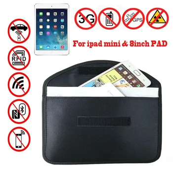 

Anti Spy Signal Blocker Pouch Stop GPS RFID Tracking Bugging Bag Protect Your Privacy for i Pad Mini 4 3 2 1 7.9" Case Free Ship