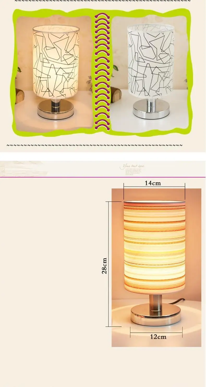 Lampada Da Tavolo Abajour Tete Lit Abajur Quarto Para El Dormitorio Deco, Lampara De Mesa, прикроватная лампа