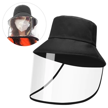 

Outdoor Protective Hat Anti-fog Full Face Protect Hat for Camping Fishing Travel Transparent Face Shield Cover