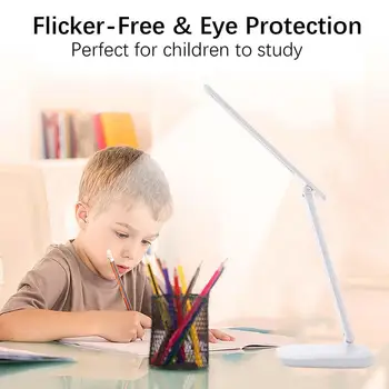 

Flexible Reading Light Study USB Portable Home Decor Book Lamp Flashlight Eye-Care 3 Levels LED Desk Lamp