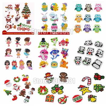 

Round Diamond Mini Pattern DIY Diamond Painting Cartoon Animal Character Diamond Embroidery Child Sticker Christmas Gift LD579