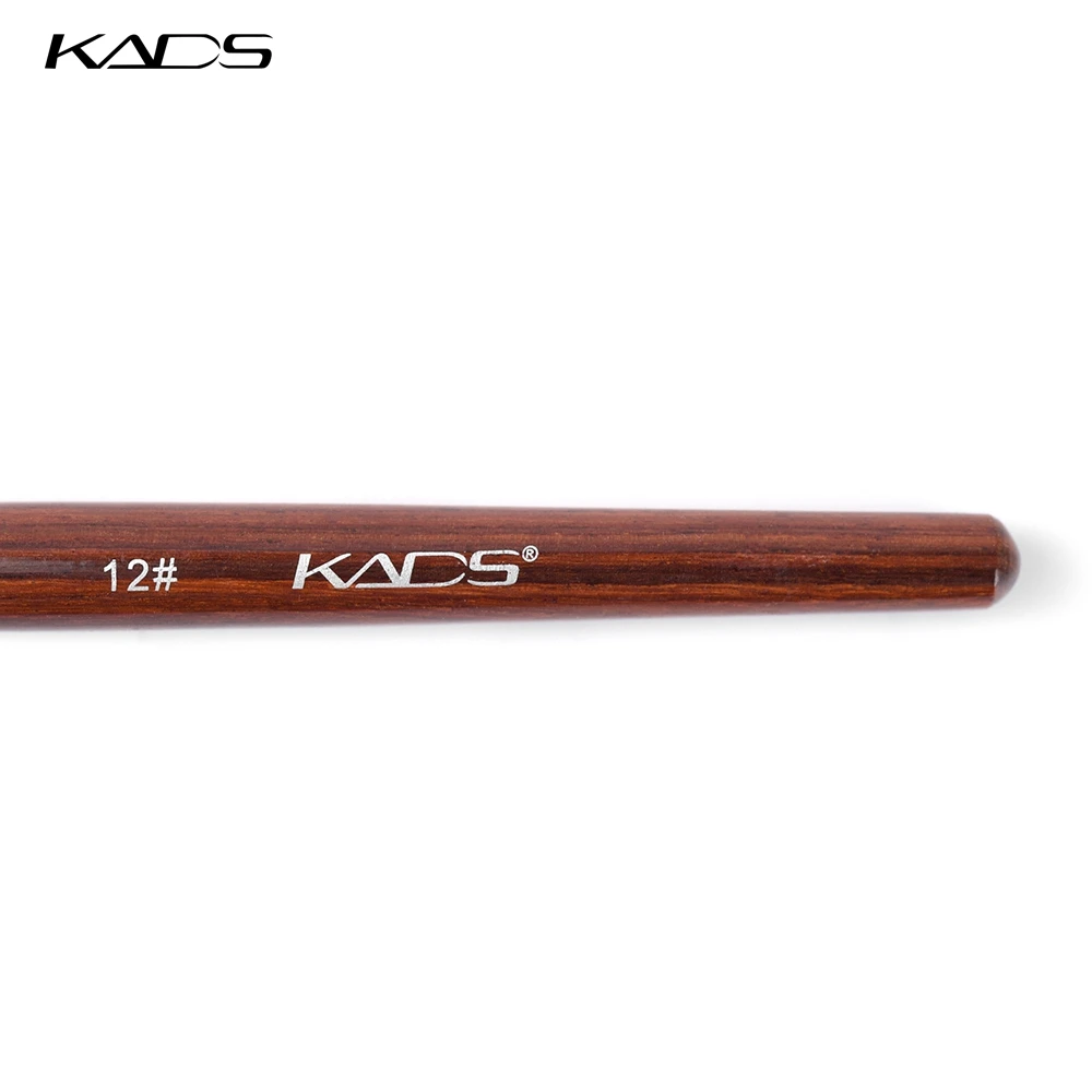 KADS Kolinsky Sable Pen Red Wood 12#14#16#18#20#22# Nail Tools Nail Art Brush For Professional Round Head Nail Drawing Tool 6
