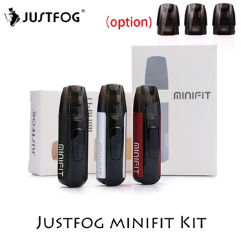 

Justfog minifit Starter Kit 370mAh vape mini starter kit & Newest Minifit Ceramic Pod 1.5ml capacity Pod E cigarette vape kit