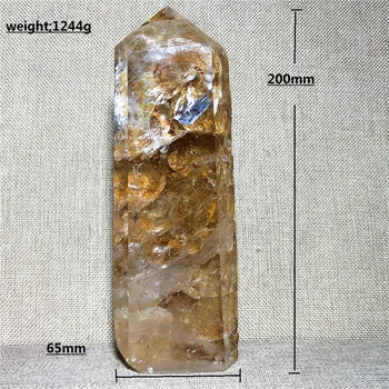 

natural tower clear quartz crystal point Home furnishing decoration stone rod column wand
