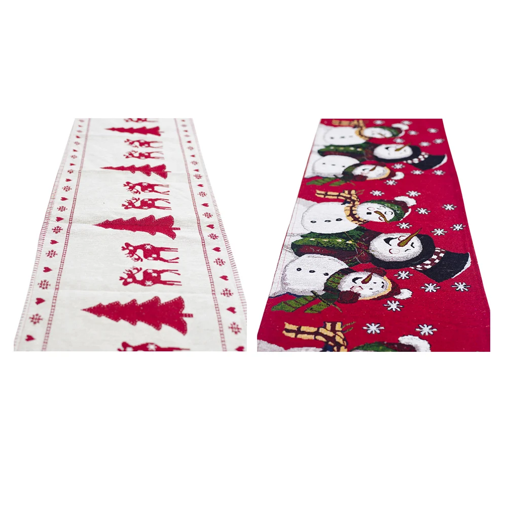 Table Runner Modern Pattern Chirstmas Table Flag Party Wedding Decor Crafts Linen Cotton Coffee Table Desktop Decoration